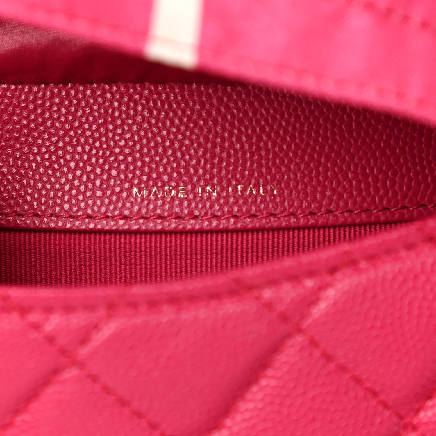 Chanel Caviar Fabric Quilted Foldable Tote With Chain Pink Multicolor 11 of 20