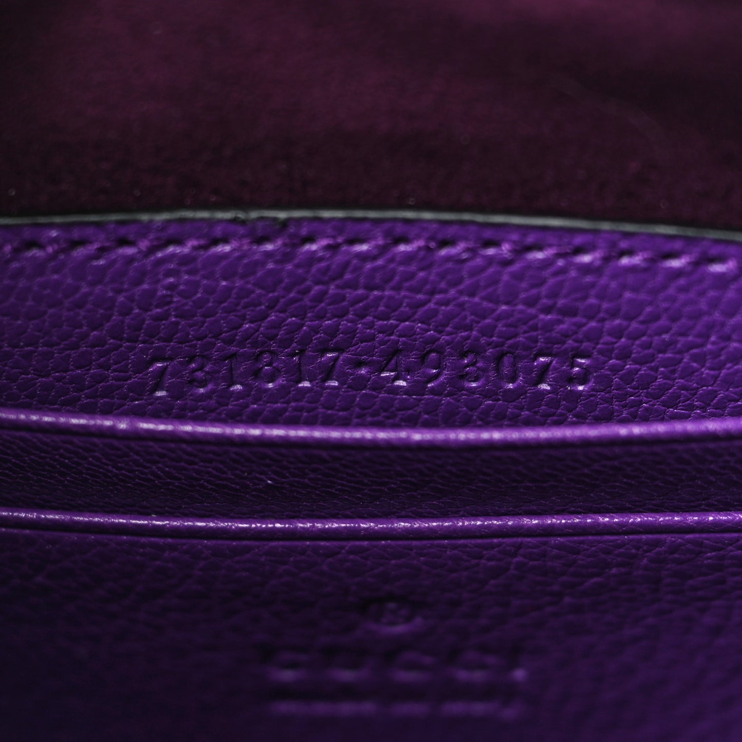 Goatskin Small Aphrodite Shoulder Bag Shine Purple