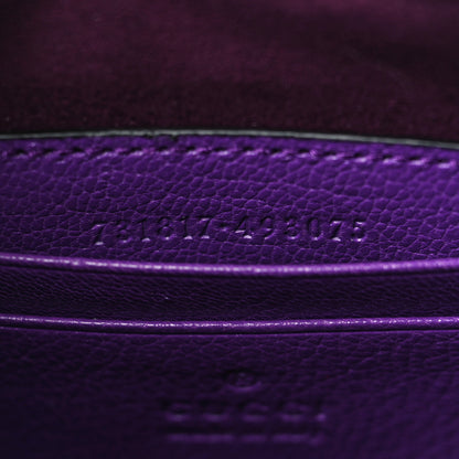 Gucci Goatskin Small Aphrodite Shoulder Bag Shine Purple 7 of 11