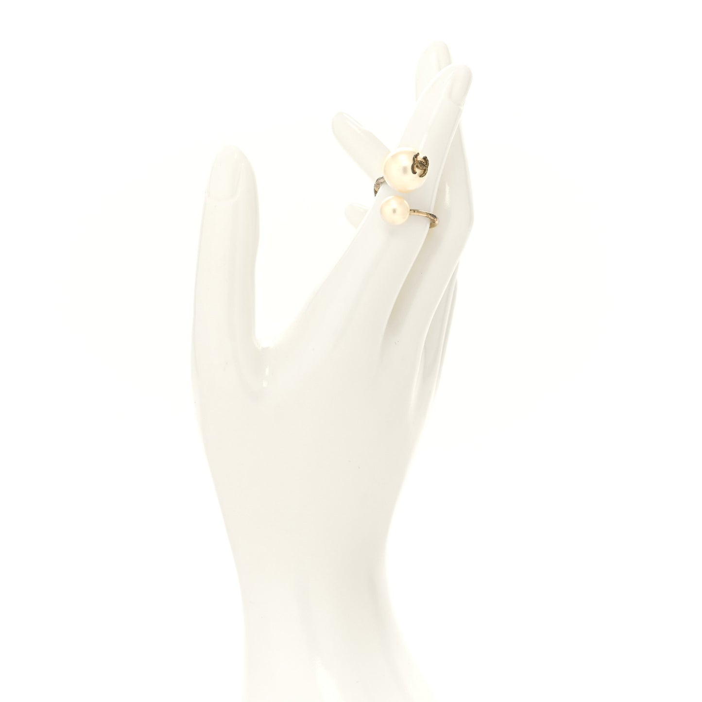 Pearl CC Ring 47 4 Gold Pearly White