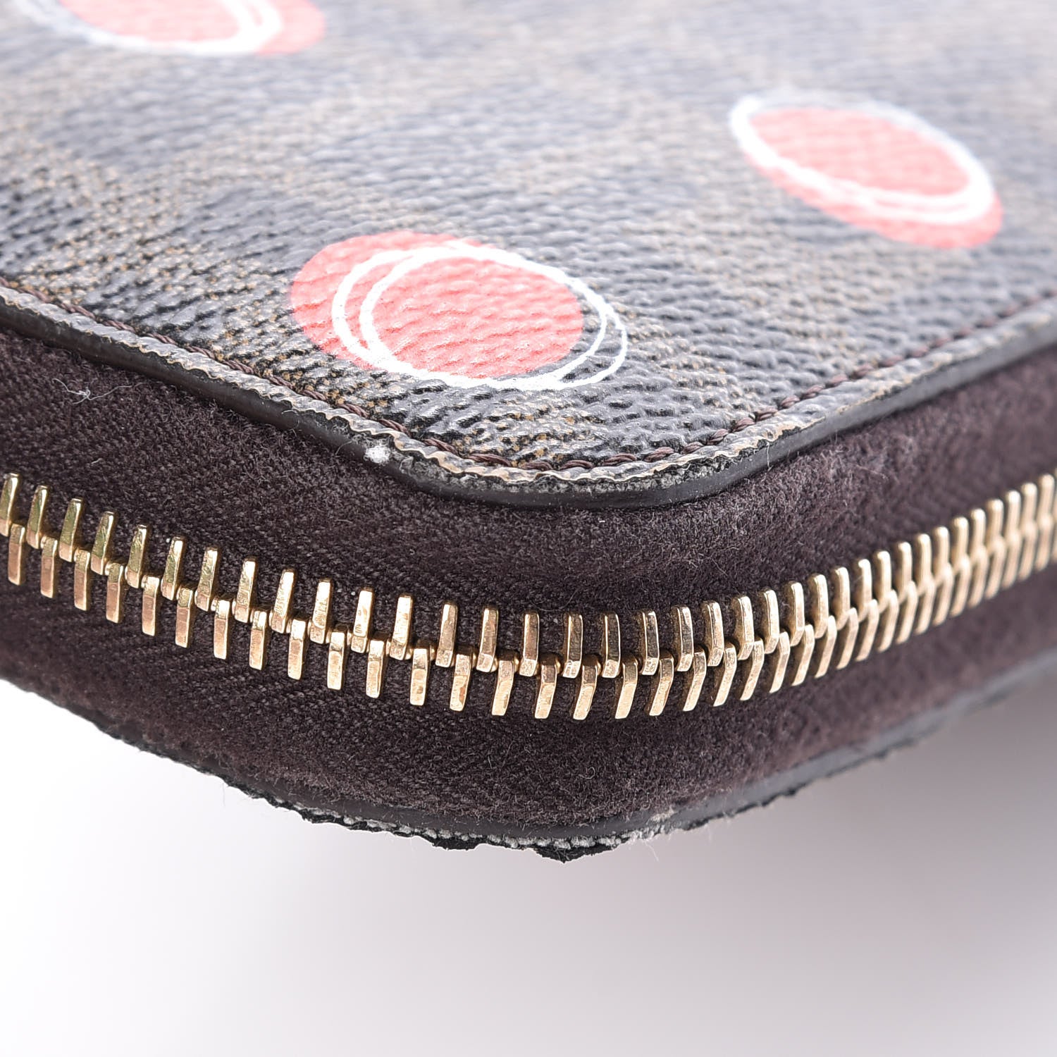 Fendi Zucca Spalmati Saint Bamboline Zip Around Wallet Tobacco 17 of 21