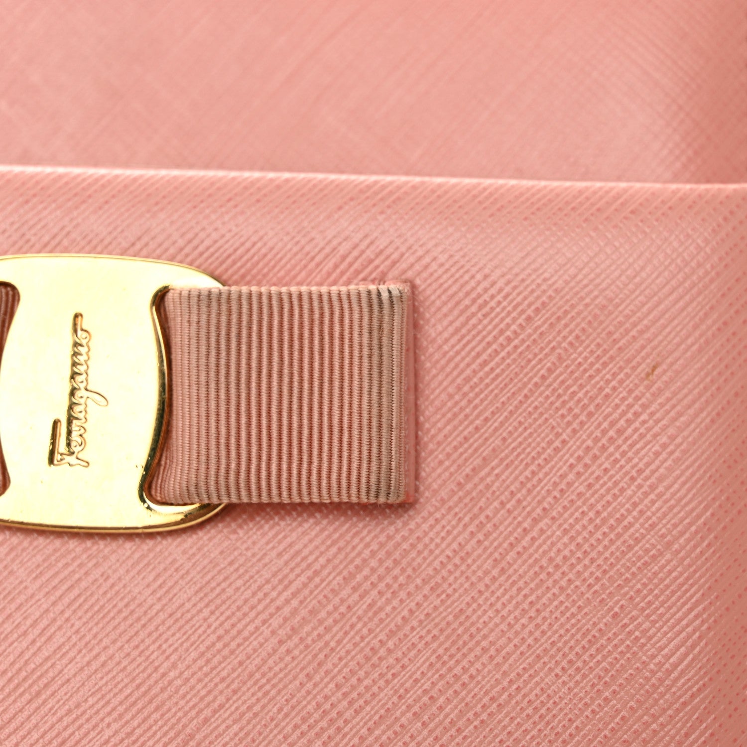 Salvatore Ferragamo Hammered Calfskin Mini Vara Bow Crossbody Bag Pink 12 of 16