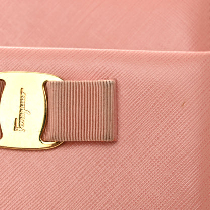 Salvatore Ferragamo Hammered Calfskin Mini Vara Bow Crossbody Bag Pink 12 of 16