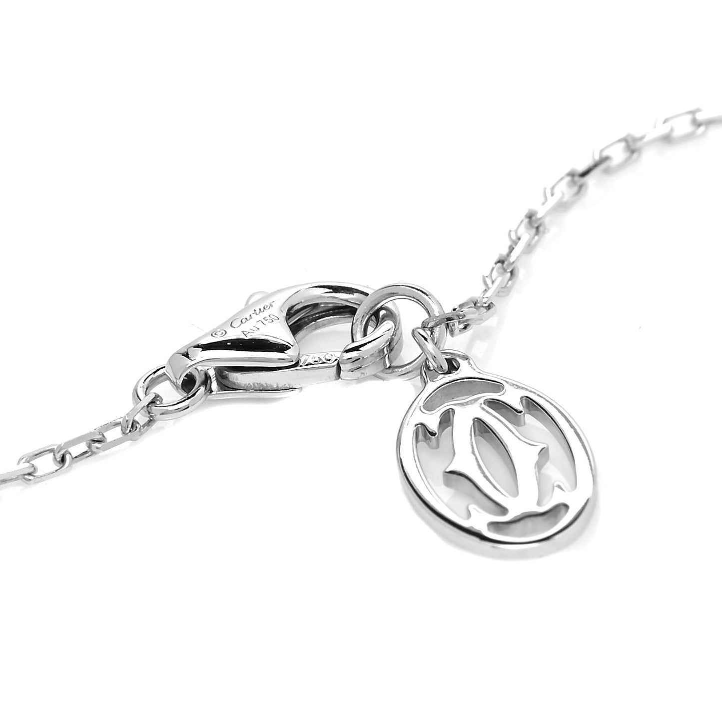 18K White Gold Diamond SM D'Amour Pendant Necklace