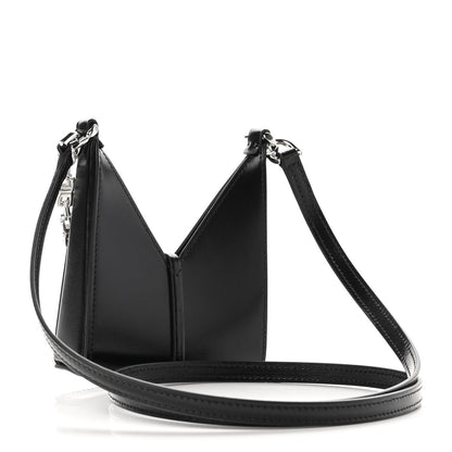 Givenchy Brushed Calfskin Micro Cut Out Shoulder Bag Black 3 of 8
