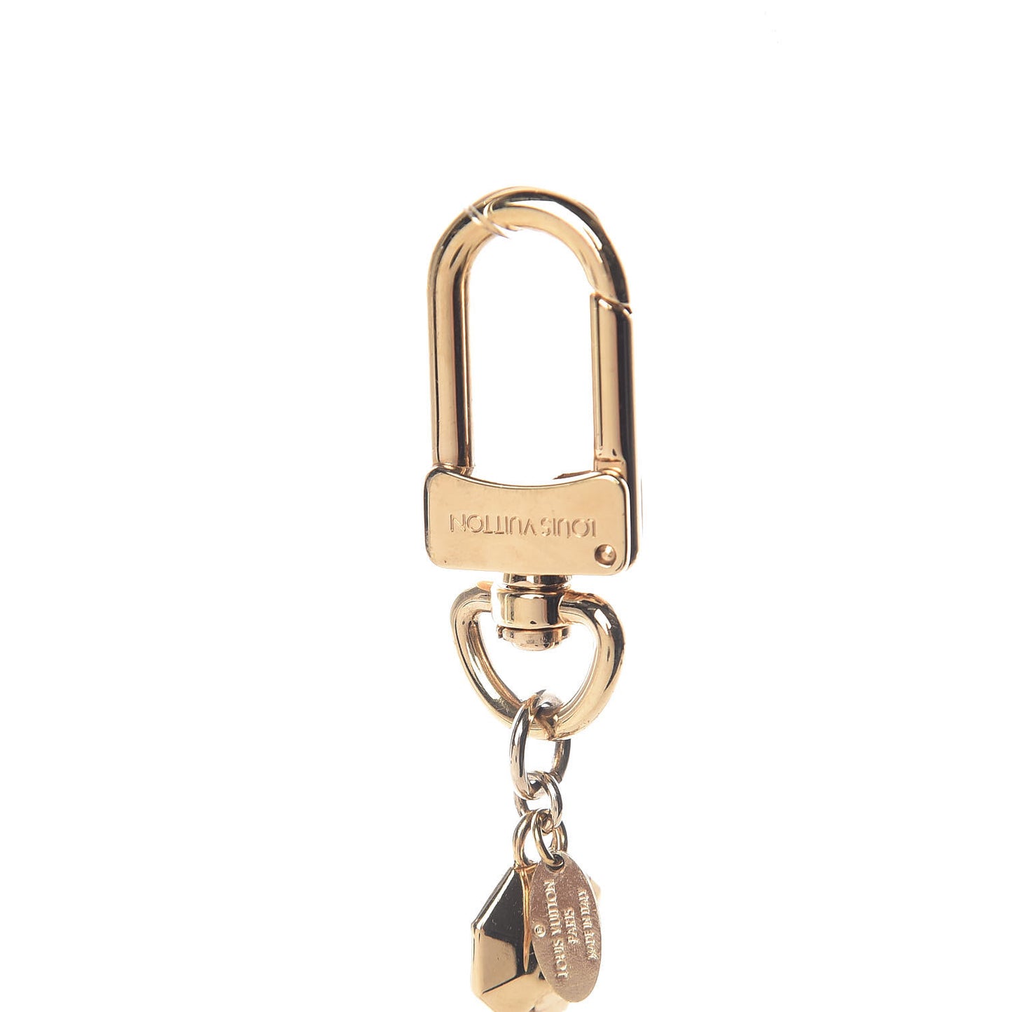 LV Facettes Bag Charm Key Holder Gold