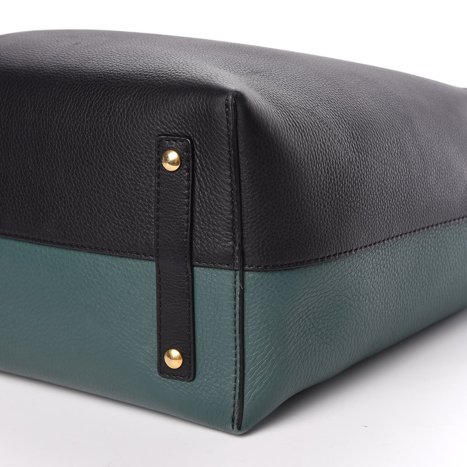 Burberry Soft Grain Calfskin Large Belt Bag Black Sea Green 6 of 10