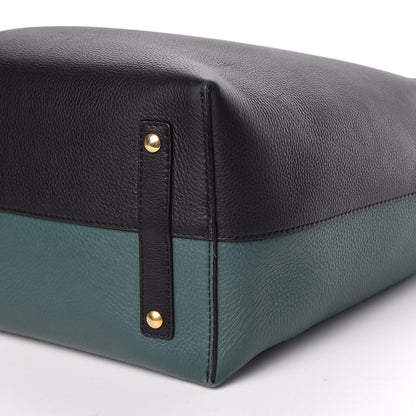 Burberry Soft Grain Calfskin Large Belt Bag Black Sea Green 6 of 10