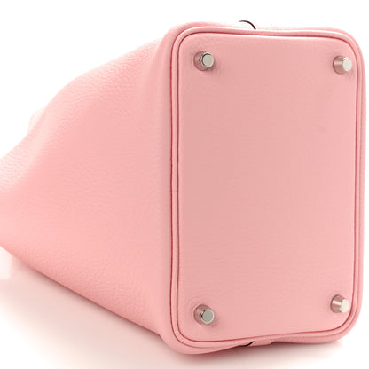 Hermes Taurillon Clemence Picotin Lock 18 PM Rose Sakura 8 of 10