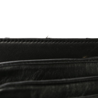 Saint Laurent Lambskin Diamond Quilted Monogram Angie Chain Bag Black 31 of 31