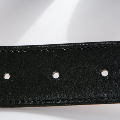 Hermes Box Togo Sterling Silver Touareg 32mm H Belt 90 Black Gold 5 of 6