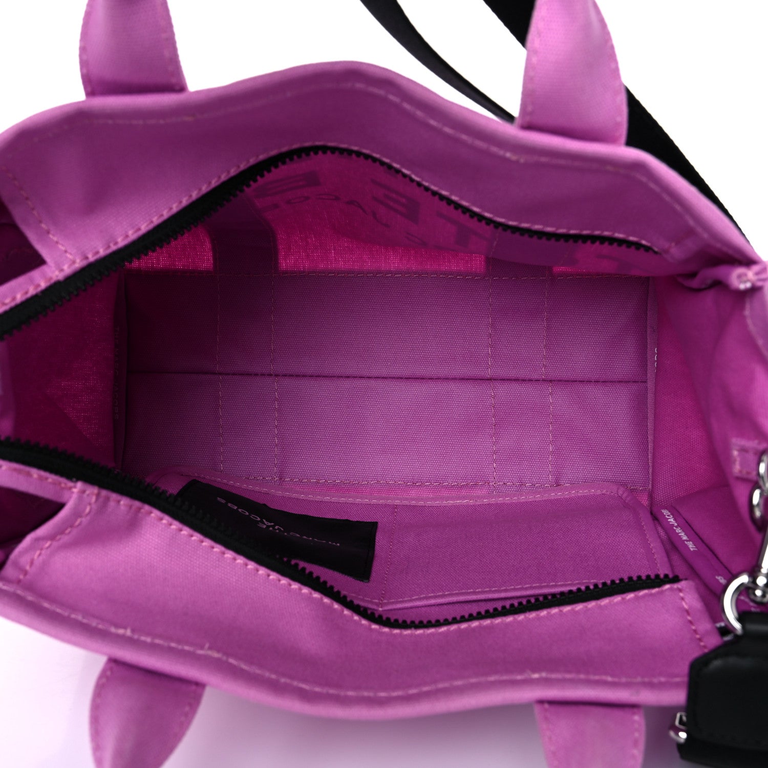 Marc Jacobs Cotton Canvas Medium The Traveler Tote Bag Pink 5 of 19