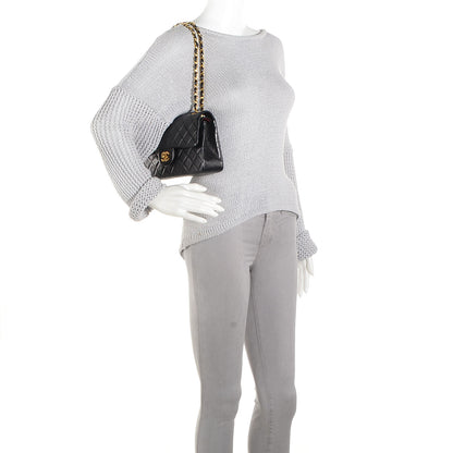 Chanel Lambskin Quilted Small Double Flap Black 2 of 8