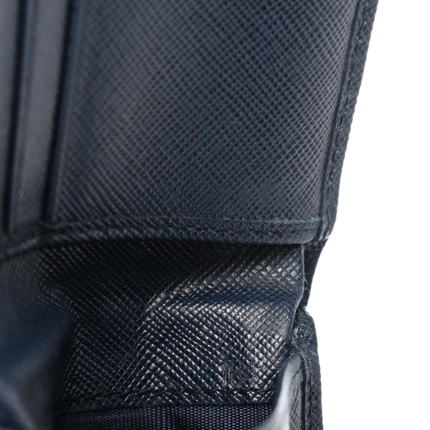 Saffiano Bi-Color Bi-Fold Wallet Baltico Bluette