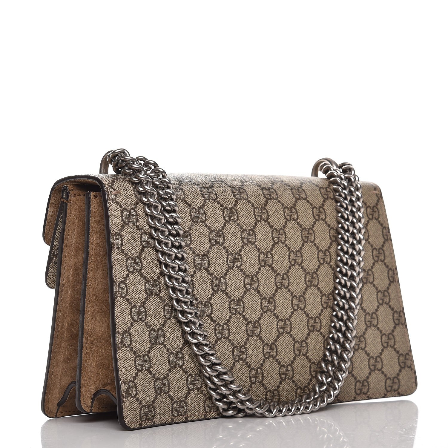 Gucci GG Supreme Monogram Small Dionysus Shoulder Bag Taupe 3 of 8