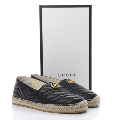 Gucci Nappa Matelasse Mens GG Marmont Espadrilles 10 Black 8 of 8