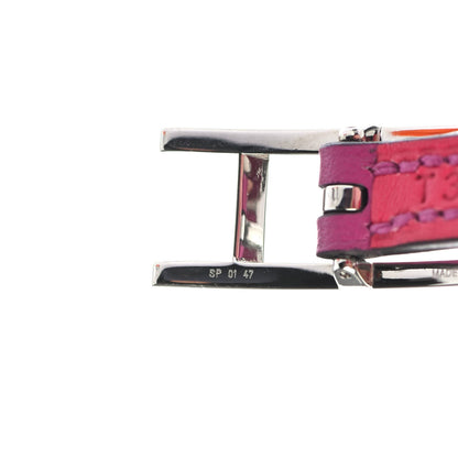Hermes Swift Behapi Double Tour Bracelet T3 Rose Pourpre Rose Extreme 5 of 5