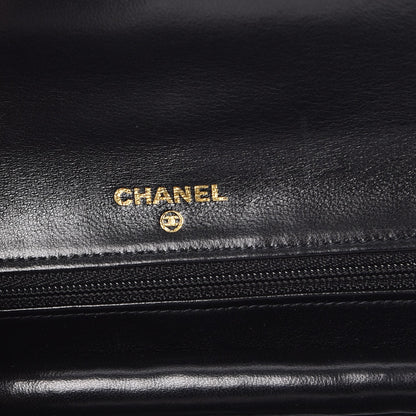 Chanel Satin Quilted Jewelry Roll Case Black 6 of 9
