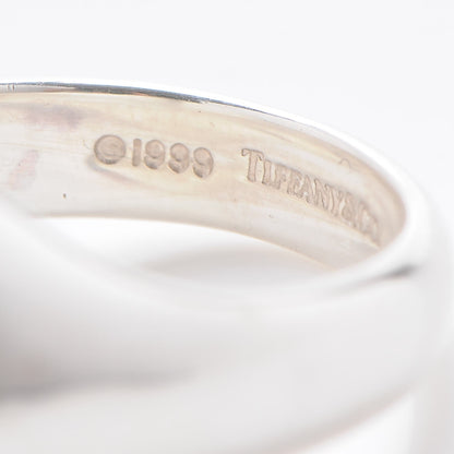 Tiffany Sterling Silver 18K Yellow Gold Mother of Pearl Signet Ring 5.5 10 of 12