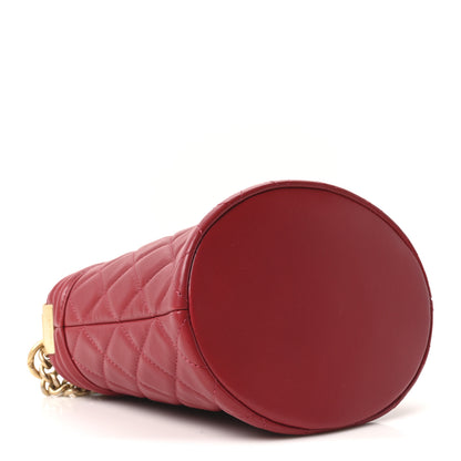 Chanel Calfskin Quilted Boy Bucket Bag Red 4 of 10