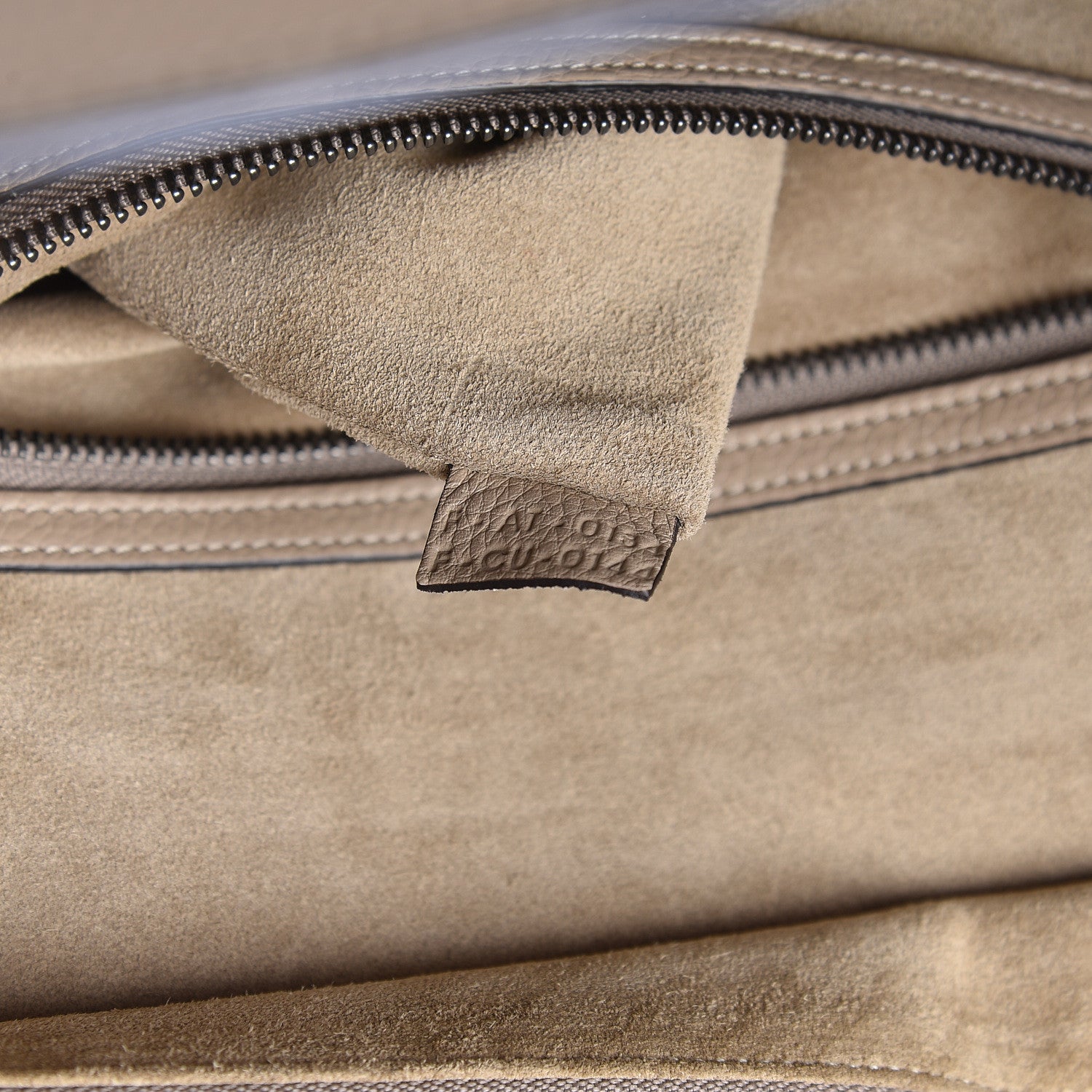 Celine Drummed Calfskin Mini Luggage Dune 8 of 16