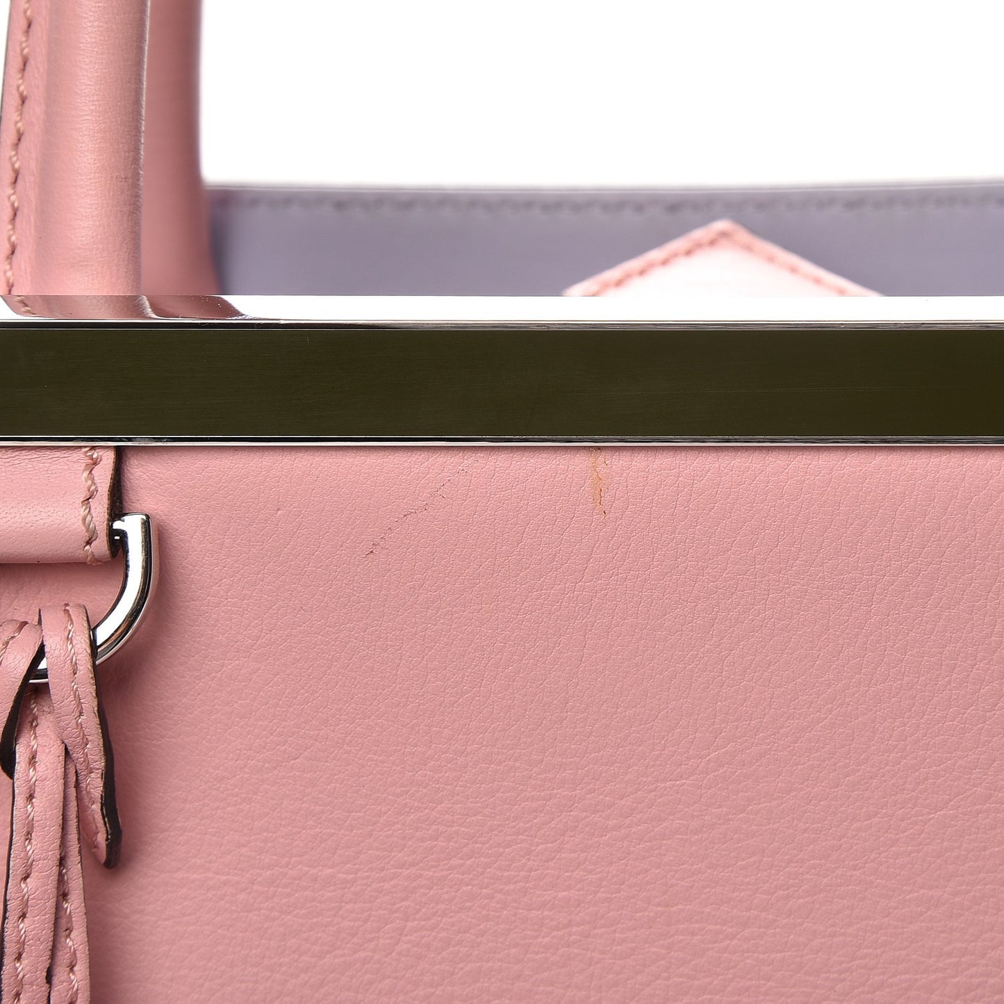 Vitello Dolce Century Petite 2Jours Tote Bubblegum Lilla Oliva