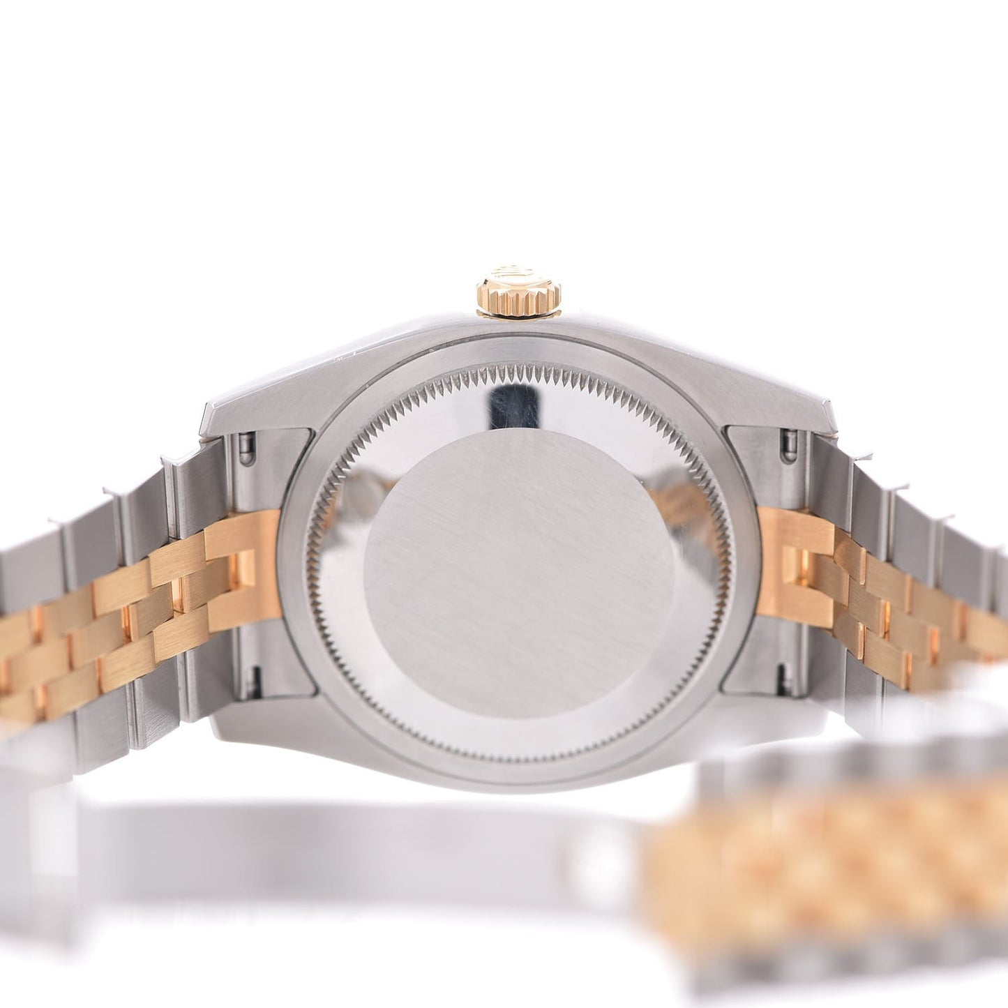 Stainless Steel 18K Yellow Gold 36mm Oyster Perpetual Datejust Watch Silver 116233