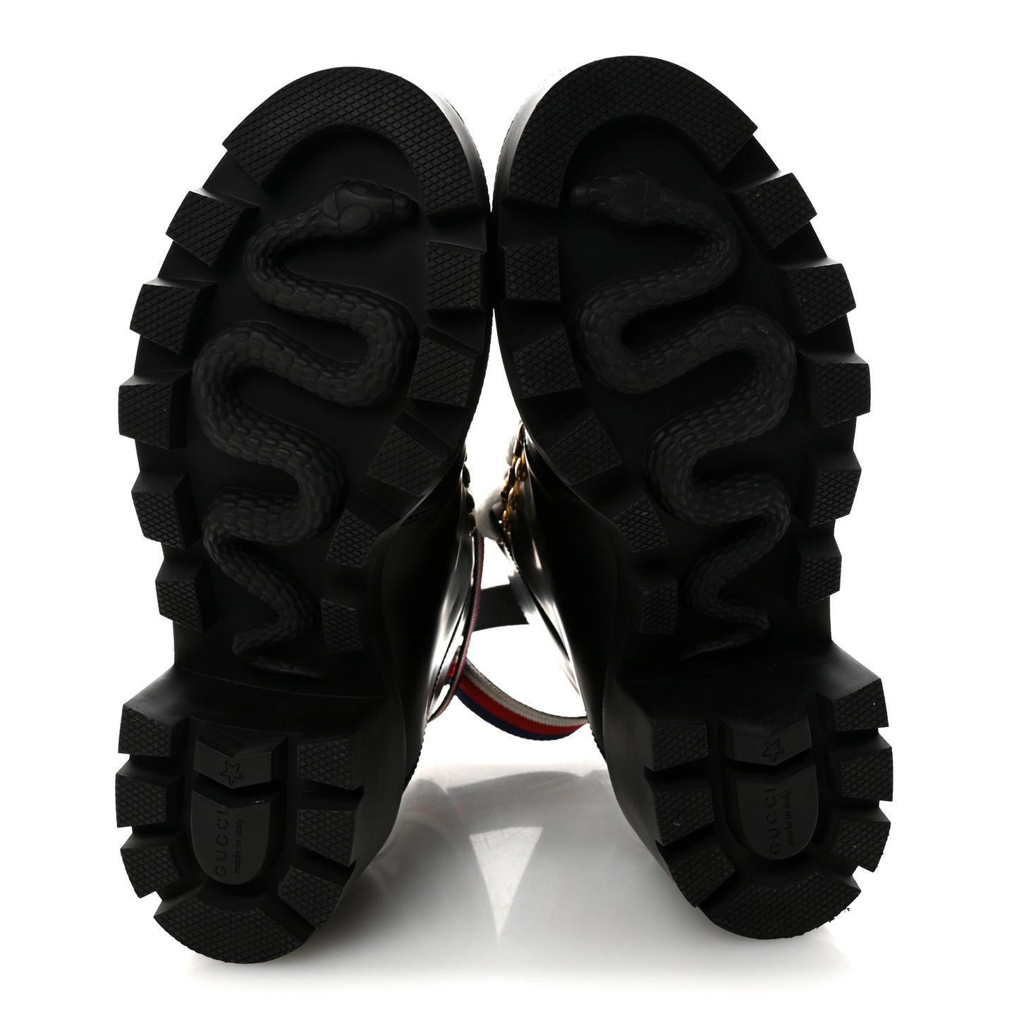Calfskin Sylvie Web Womens Lace Up Combat Boots 38 Black