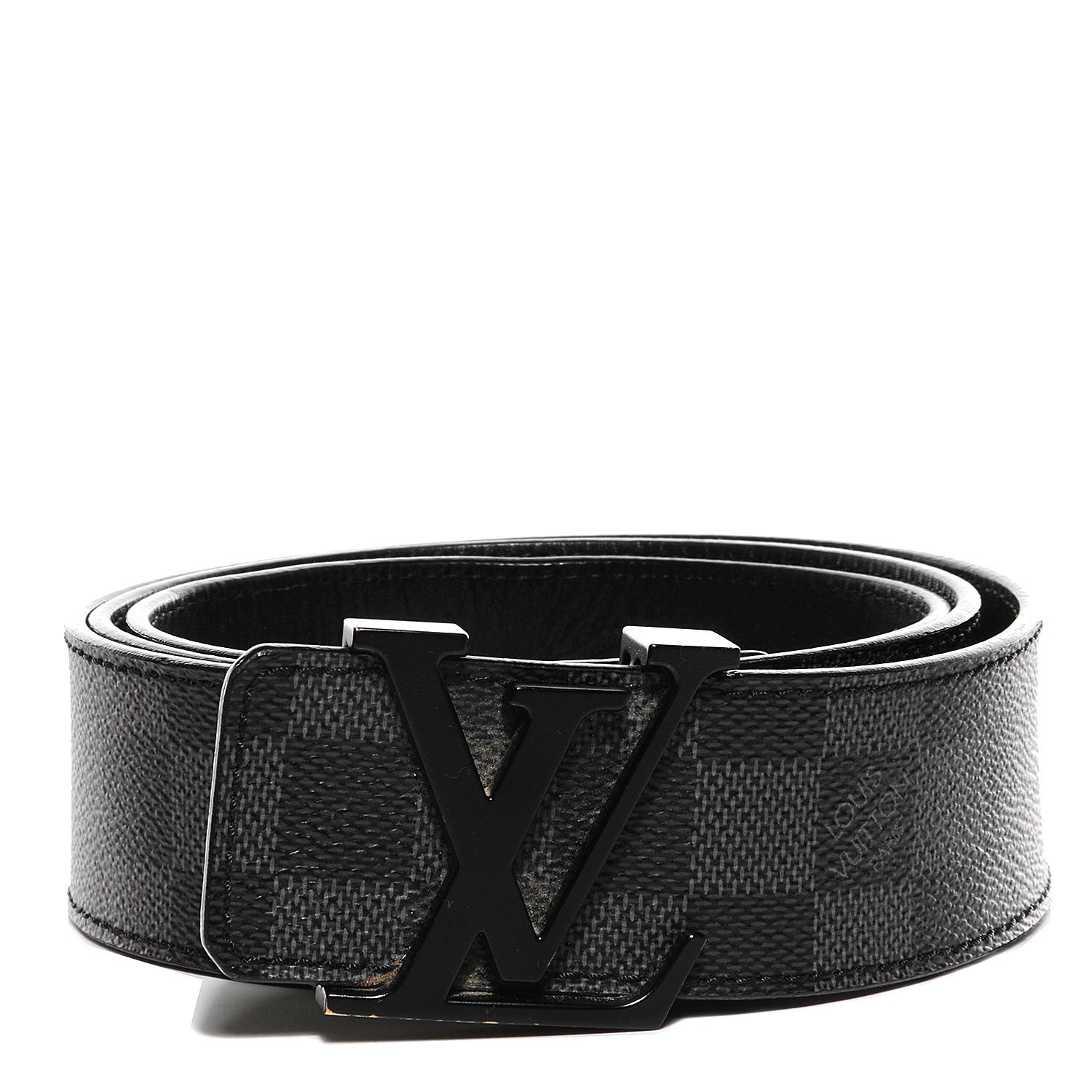 Louis Vuitton Damier Graphite LV Initiales Belt 100/40 1 of 5