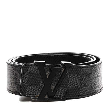 Louis Vuitton Damier Graphite LV Initiales Belt 100/40 1 of 5