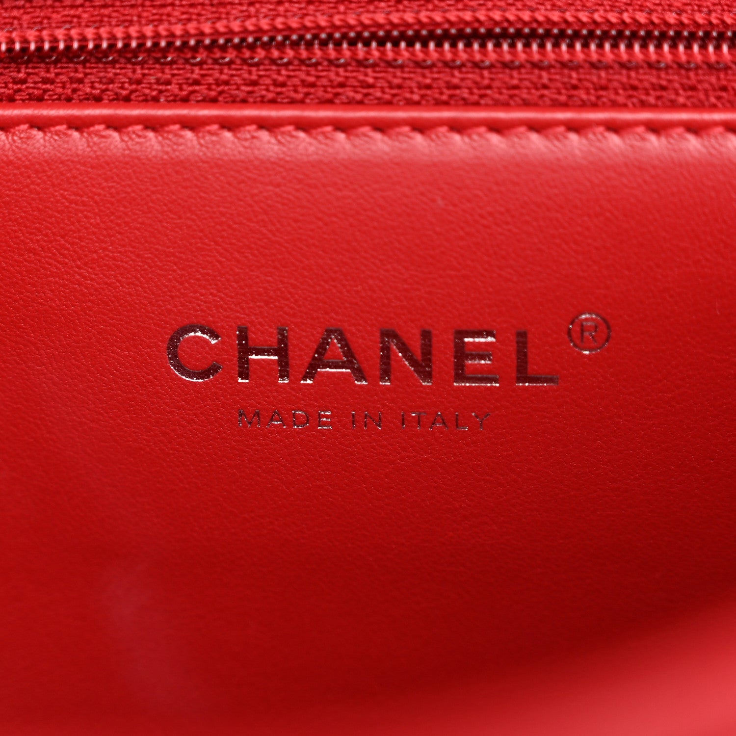 Chanel Calfskin Quilted Medium CC Filigree Flap Red 6 of 10