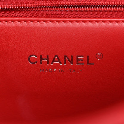 Chanel Calfskin Quilted Medium CC Filigree Flap Red 6 of 10