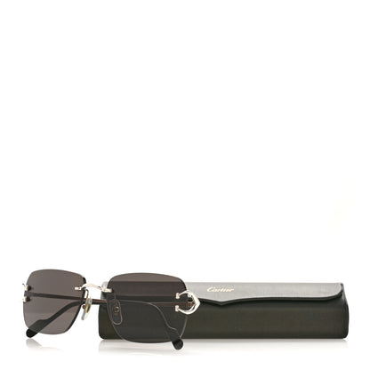 Cartier Metal Rimless C Decor Sunglasses CT0330S Silver 8 of 8