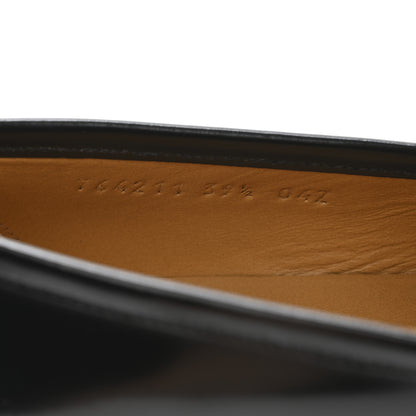 Gucci Cordovan Lux Womens Horsebit 45mm Platform Loafers 39.5 Black 9 of 11