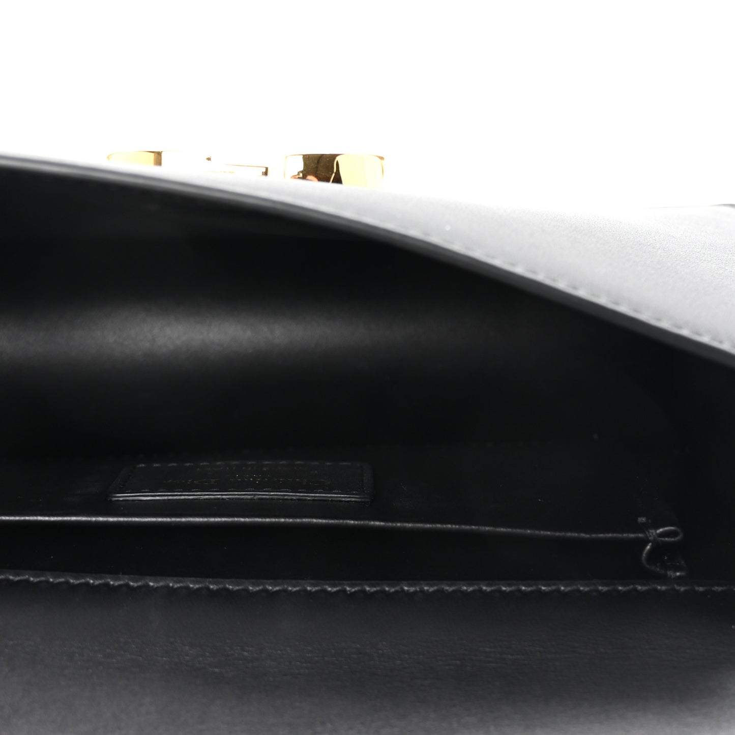 Calfskin 30 Montaigne East West Chain Flap Bag Black