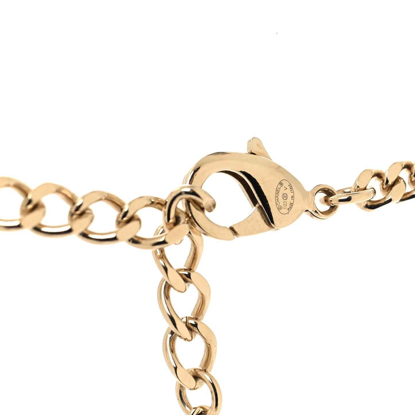 Crystal Chain CC Link Choker Gold Silver