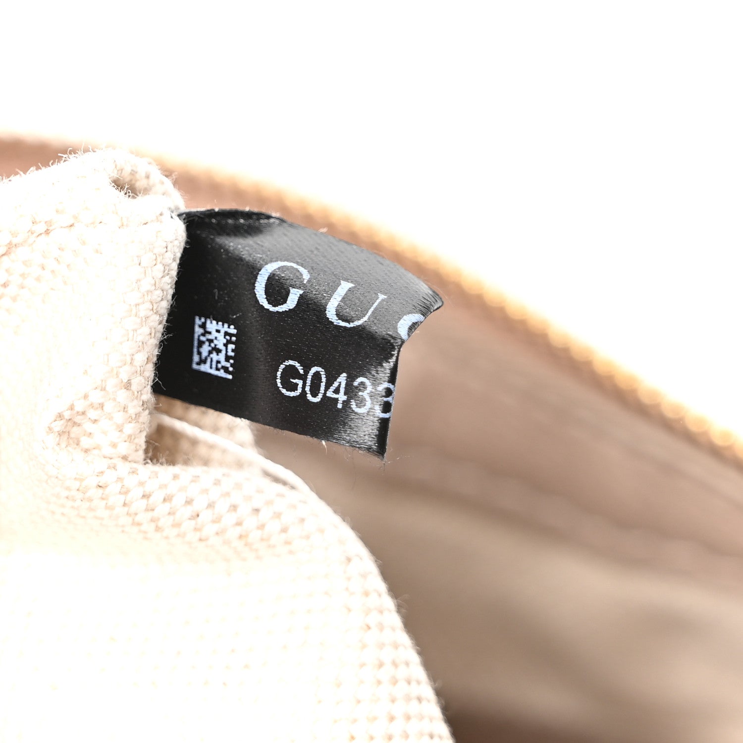 Gucci GG Grainy Calfskin Emblem Large Half Moon Shoulder Bag Taupe 7 of 10