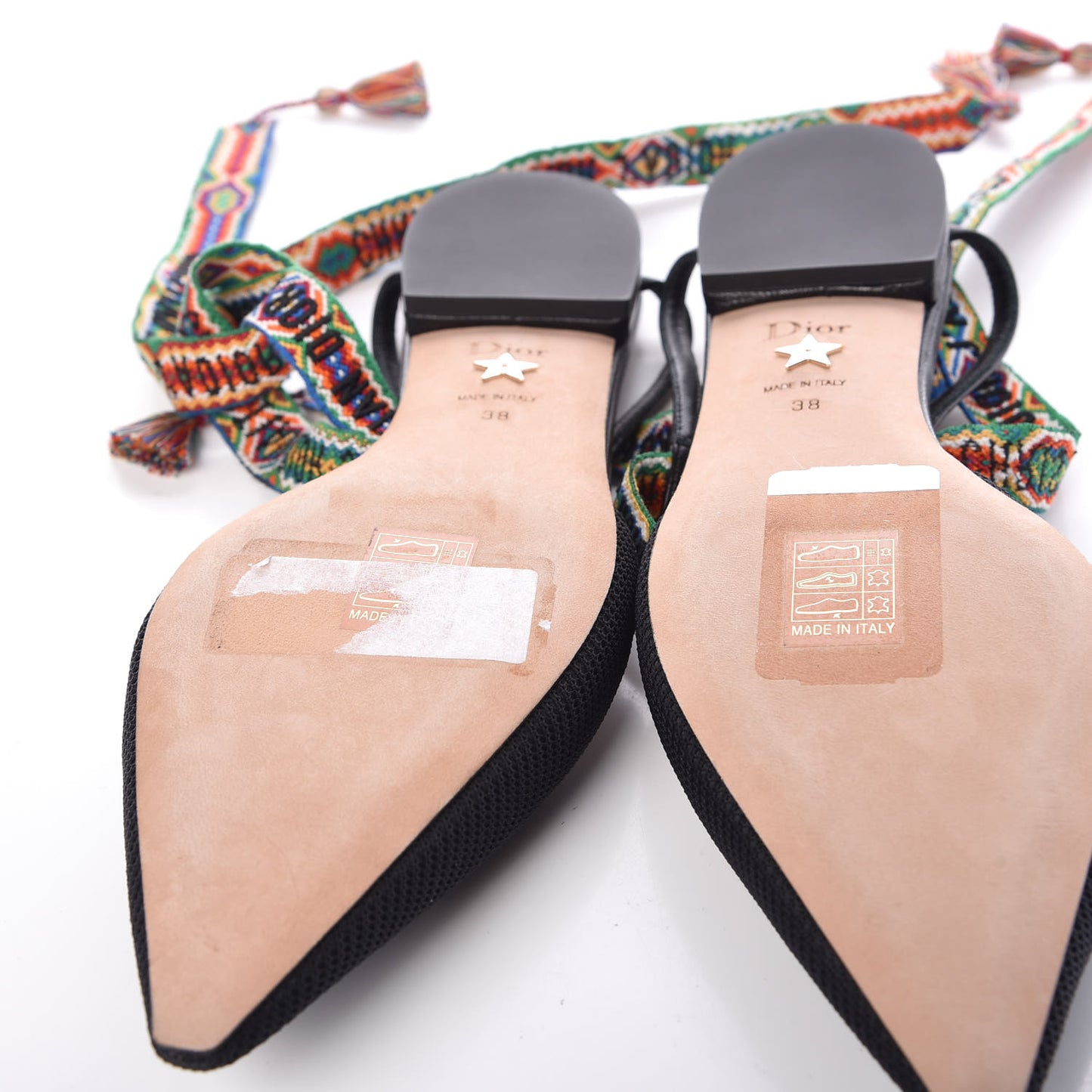 Technical Canvas J'adior It Flats 38 Black Multicolor