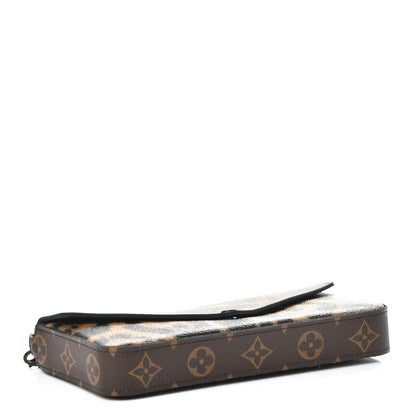 Louis Vuitton Monogram Animal Print Pochette Felicie Chain Wallet 6 of 11