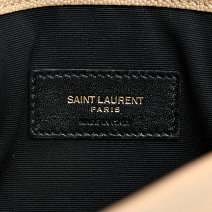 Saint Laurent Grain De Poudre Uptown Pouch Dark Beige 6 of 7