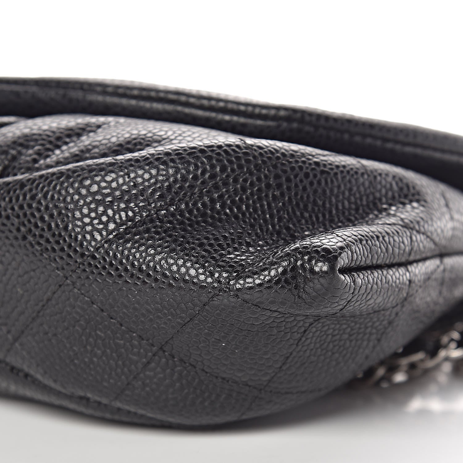 Chanel Caviar Half Moon Wallet On Chain WOC Black 11 of 13
