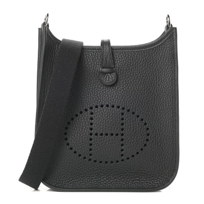 Hermes Taurillon Clemence Evelyne TPM Black 1 of 11