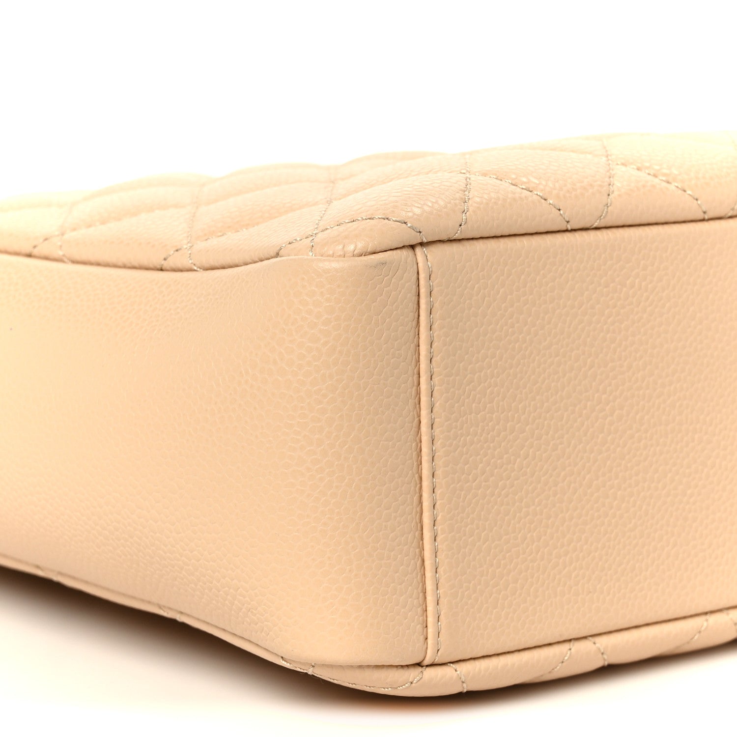 Chanel Caviar Quilted Petit Shopping Tote PST Beige Clair 9 of 10