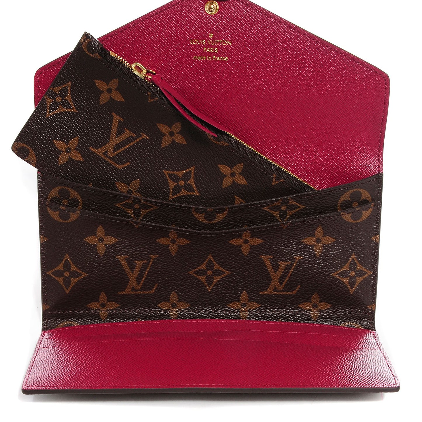 Monogram Josephine Wallet Fuchsia