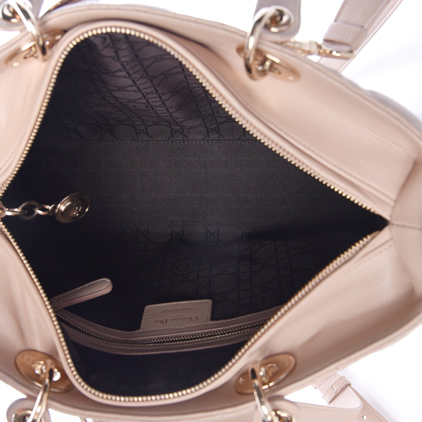 Lambskin Cannage Large Lady Dior Beige