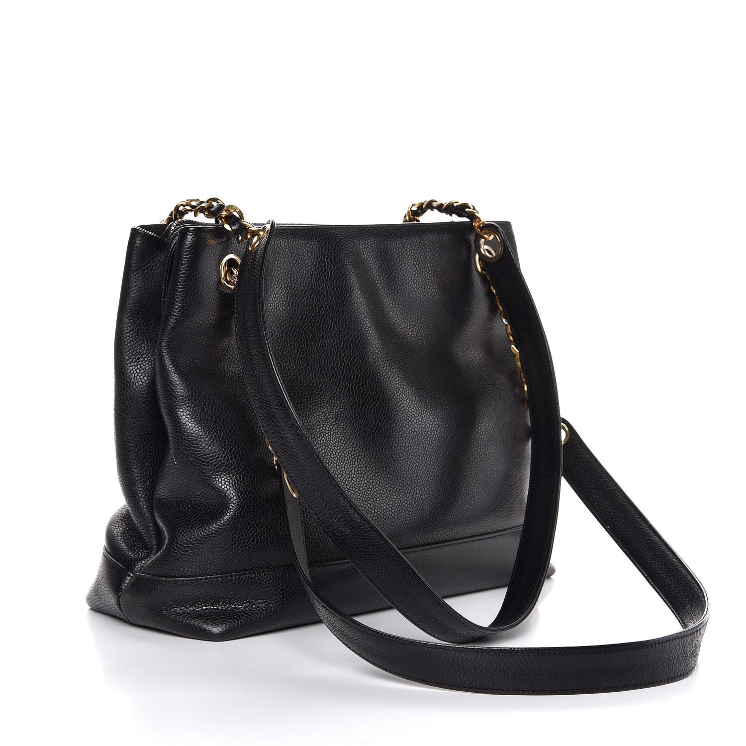 Chanel Caviar CC Shopper Tote Black 3 of 12