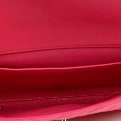 Chanel Lambskin Quilted Clutch With Chain Flap Pink 5 of 9