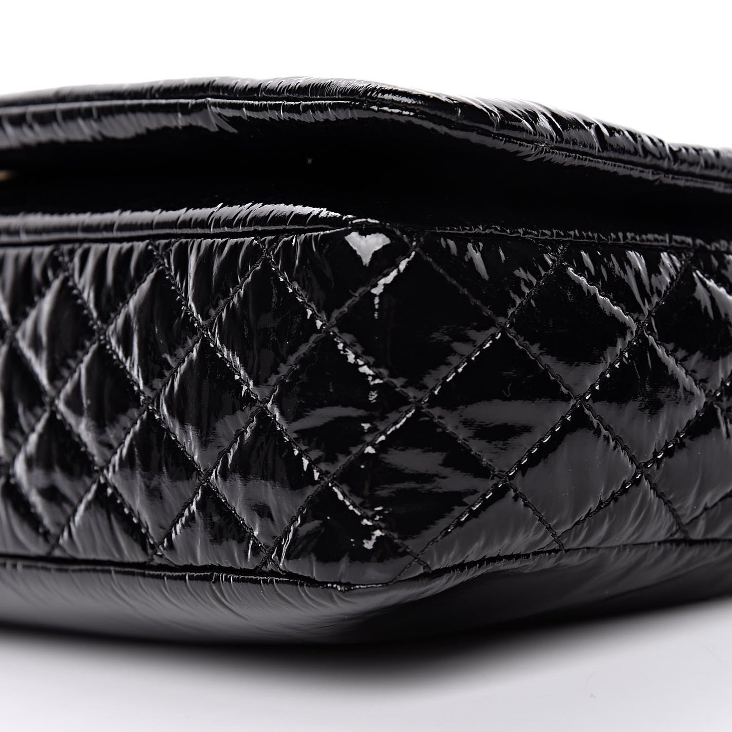 Vinyl Medium Rock and Chain Flap Black