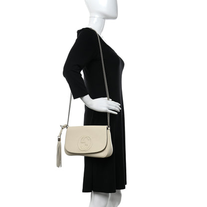 Gucci Cellarius Calfskin Medium Soho Flap Crossbody Ivoire 2 of 10