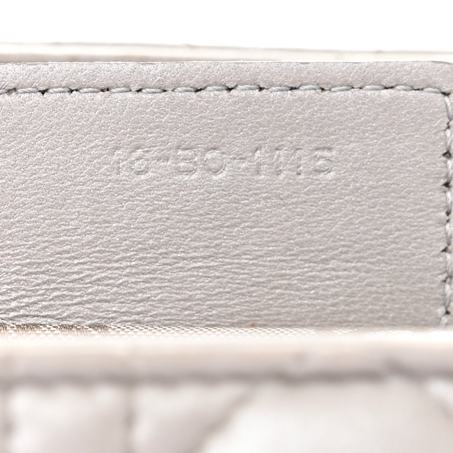 Christian Dior Metallic Lambskin Cannage Medium Lady Dior Silver 7 of 10